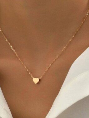 925 Sterling Silver Tiny Heart Necklace